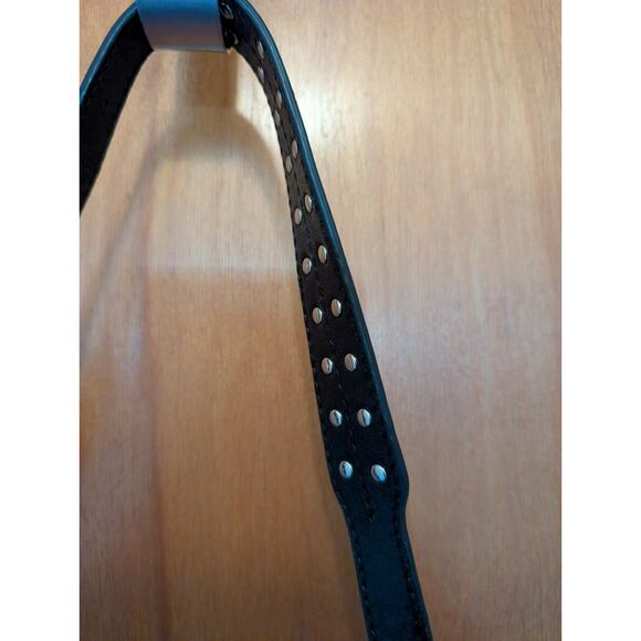 Olivia Harris By Joy Gryson OH Black Leather Hobo Bag Purse Animal Print Accent - Picture 3 of 16